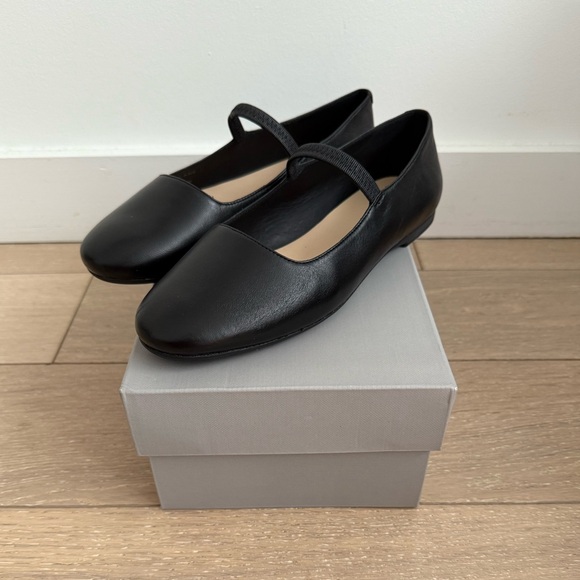 Everlane Shoes - Everlane The Mary Jane Flats, Black Leather, Women’s 7